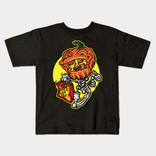 Jack-O-Lantern Skeleton Trick or Treater Kids T-Shirt